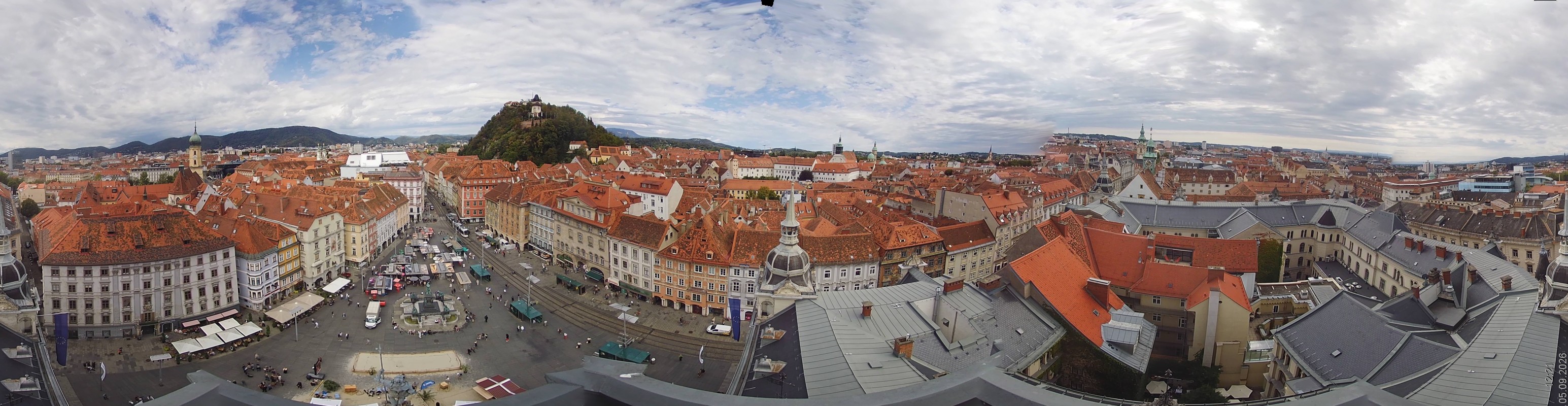Archiv Foto Webcam Grazer Rathaus