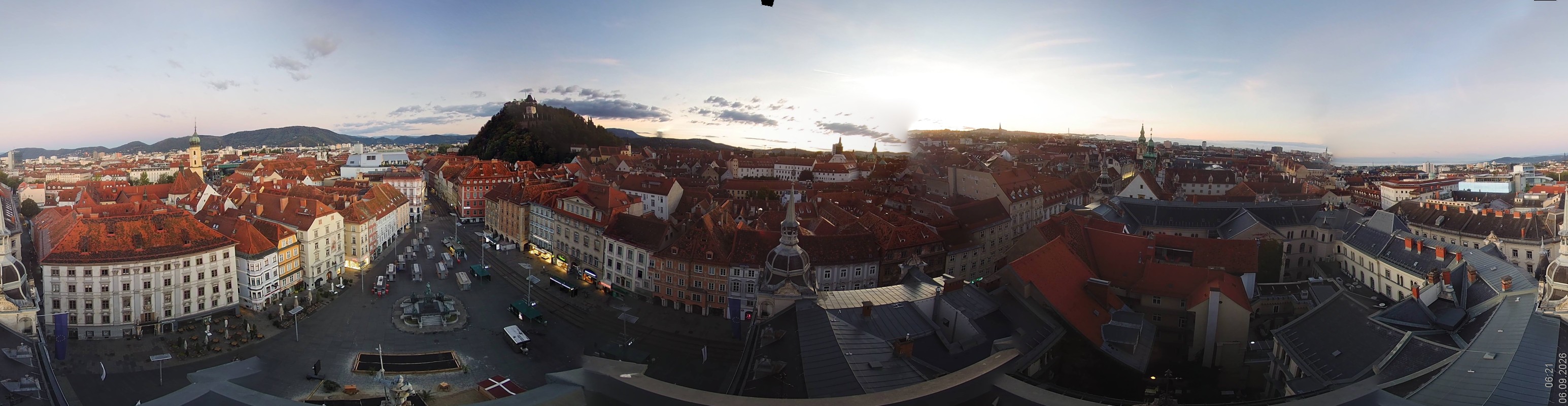 Archiv Foto Webcam Grazer Rathaus