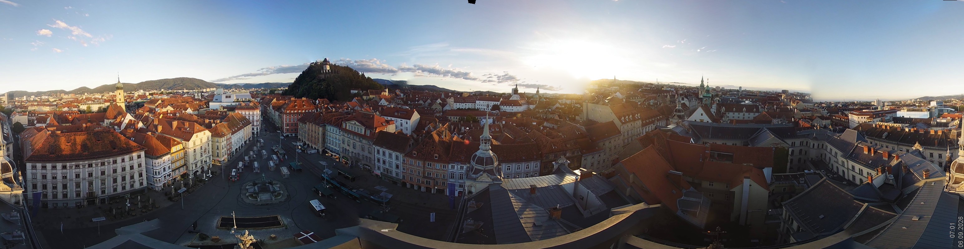Archiv Foto Webcam Grazer Rathaus
