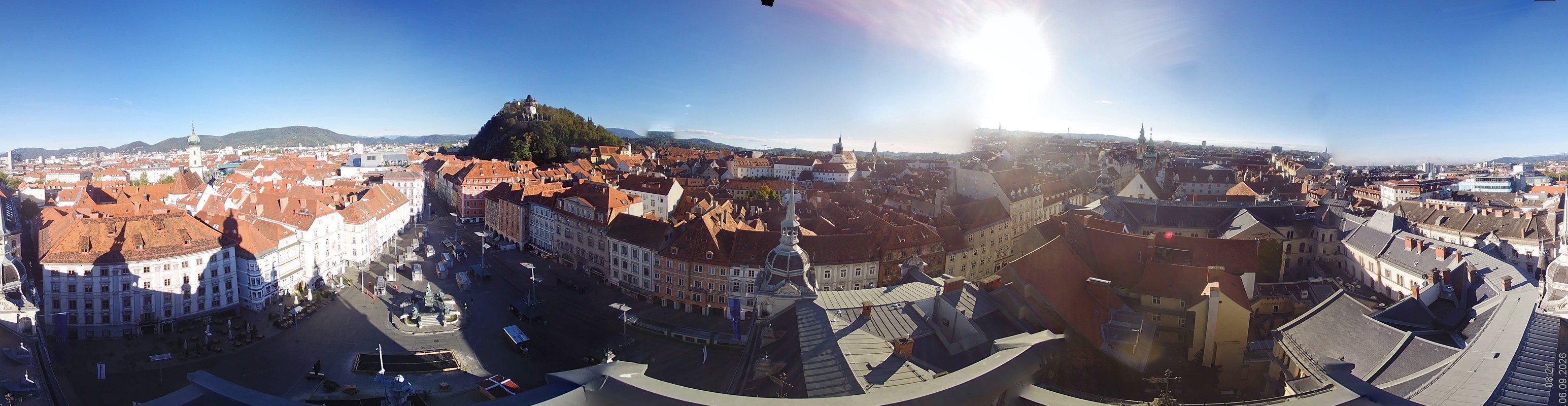 Archiv Foto Webcam Grazer Rathaus
