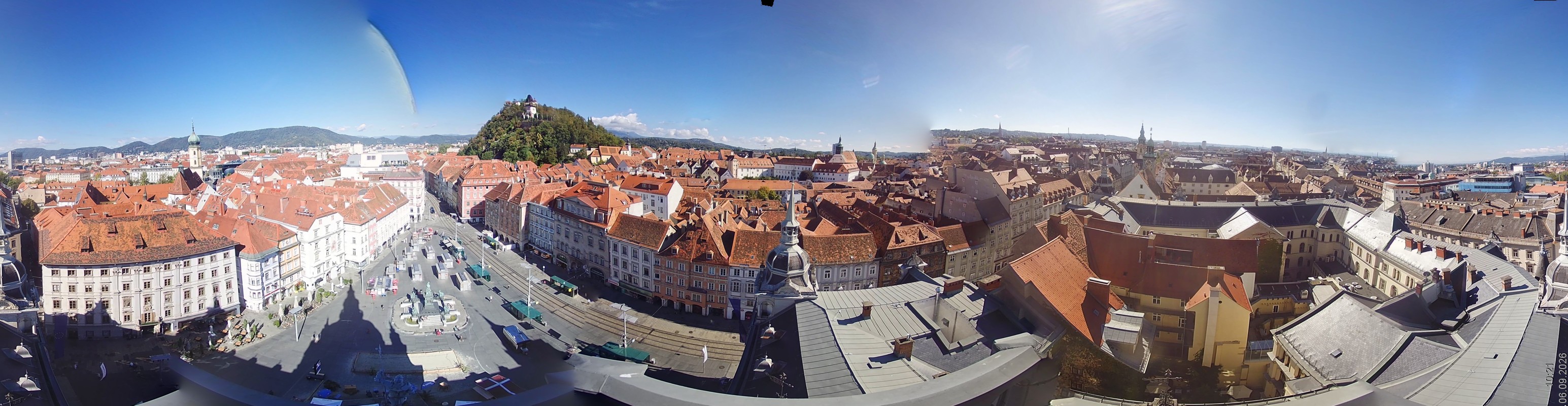 Archiv Foto Webcam Grazer Rathaus