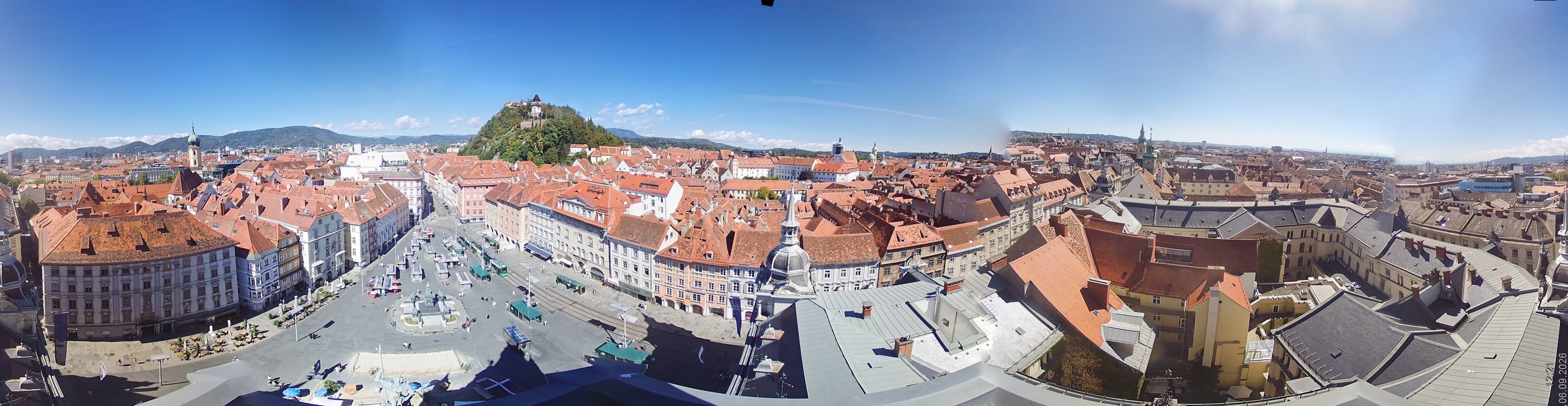Archiv Foto Webcam Grazer Rathaus