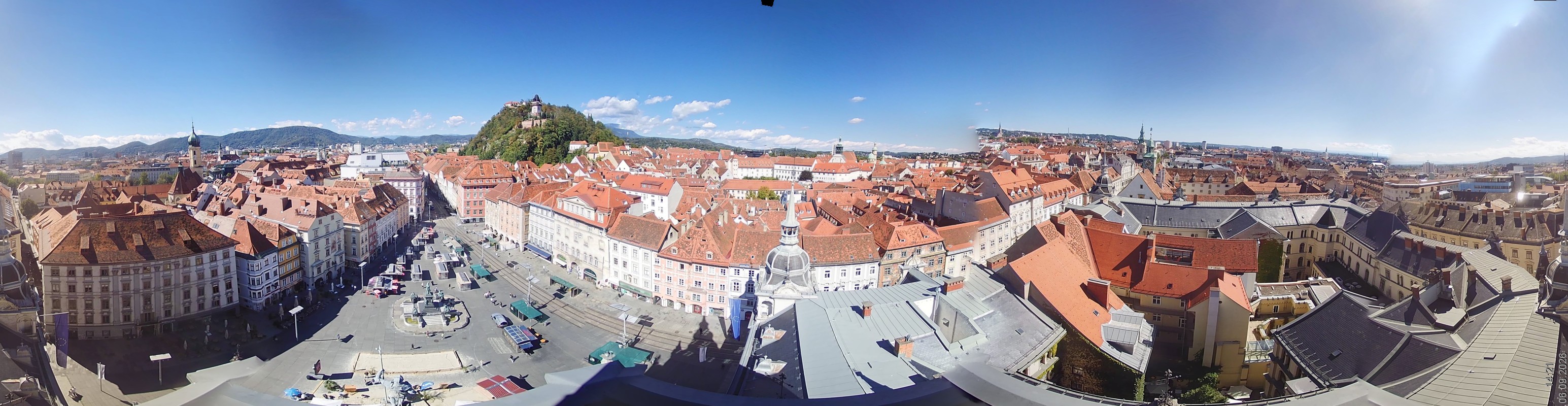 Archiv Foto Webcam Grazer Rathaus