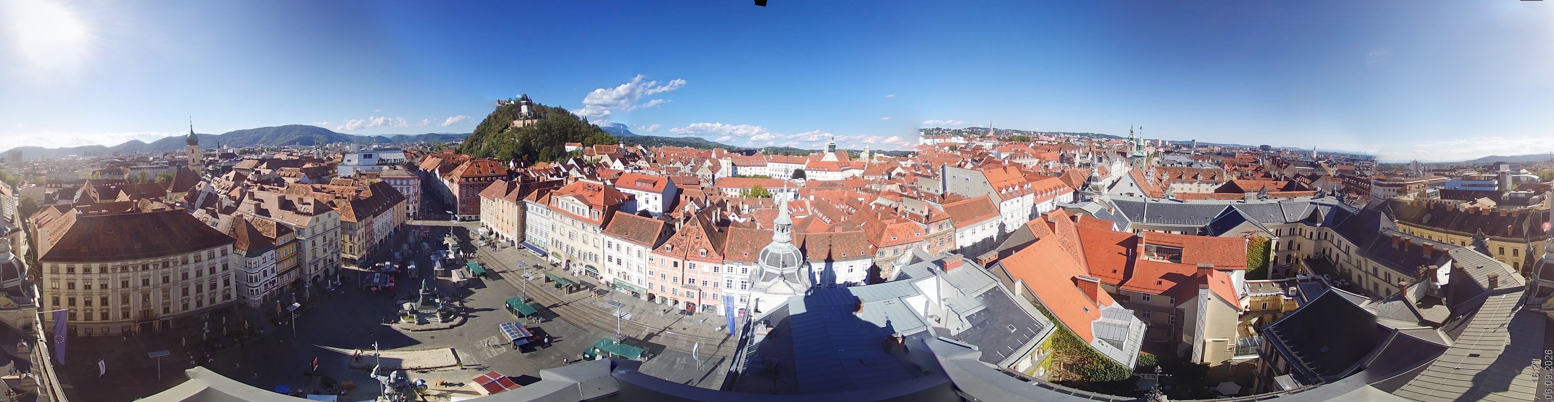 Archiv Foto Webcam Grazer Rathaus