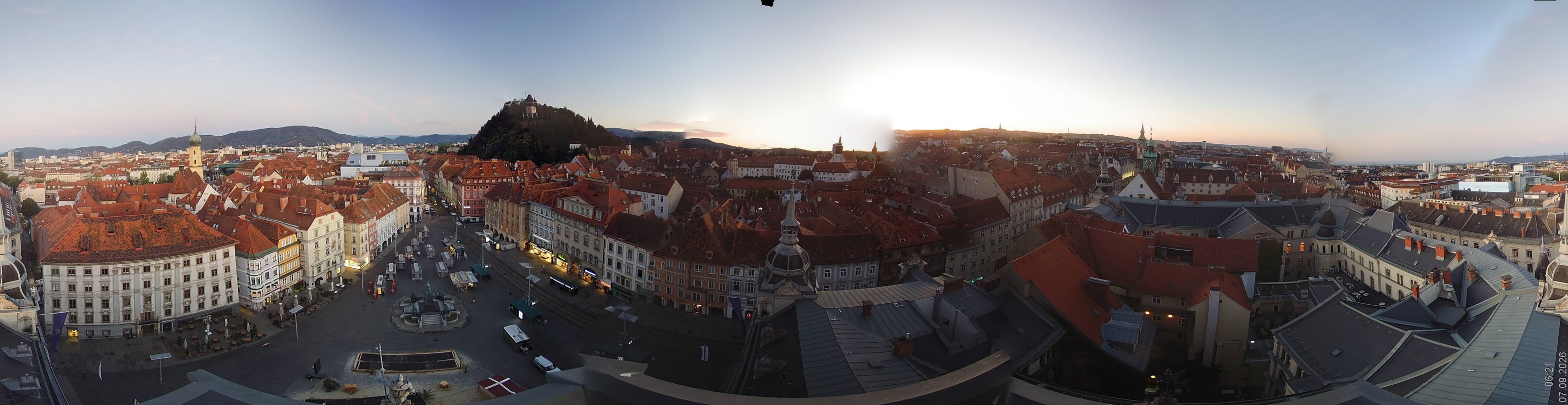 Archiv Foto Webcam Grazer Rathaus