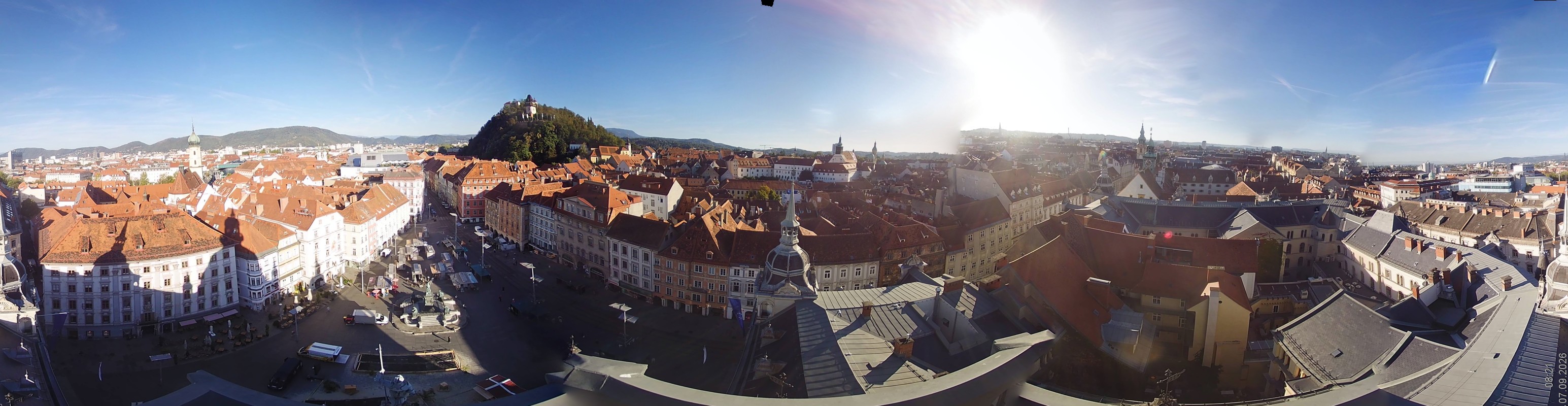 Archiv Foto Webcam Grazer Rathaus