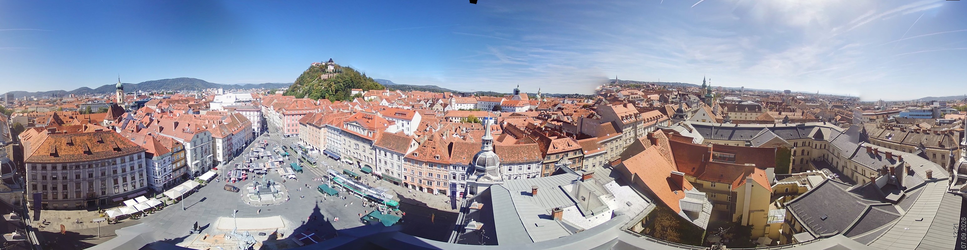 Archiv Foto Webcam Grazer Rathaus