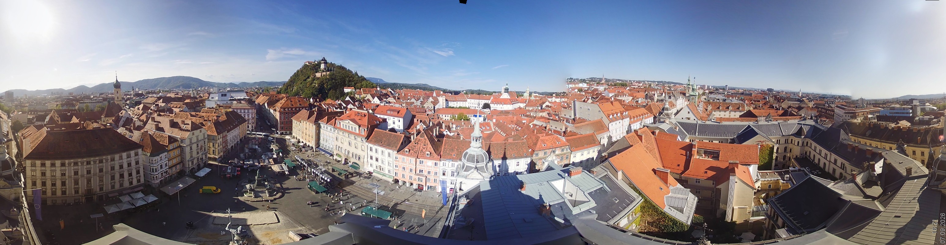 Archiv Foto Webcam Grazer Rathaus