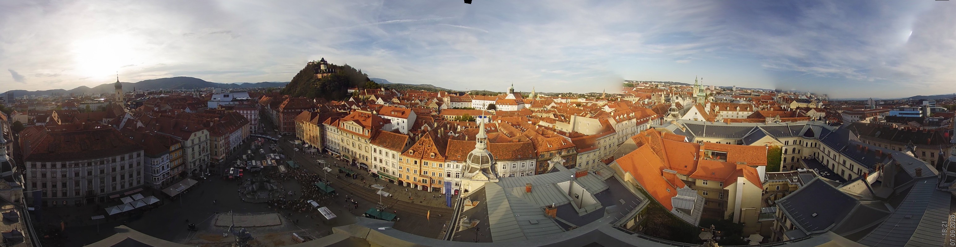 Archiv Foto Webcam Grazer Rathaus