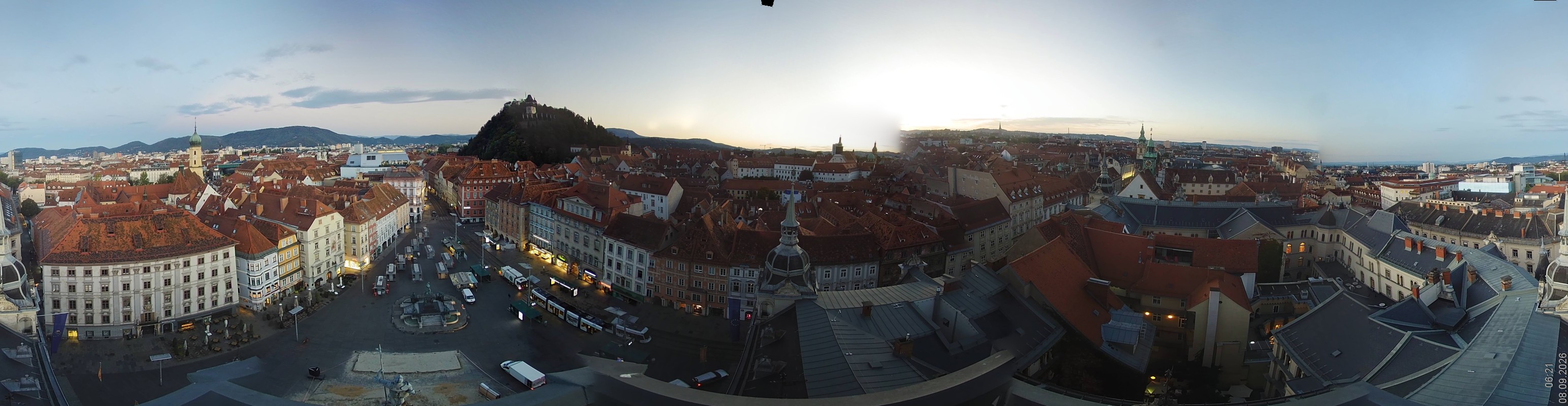 Archiv Foto Webcam Grazer Rathaus