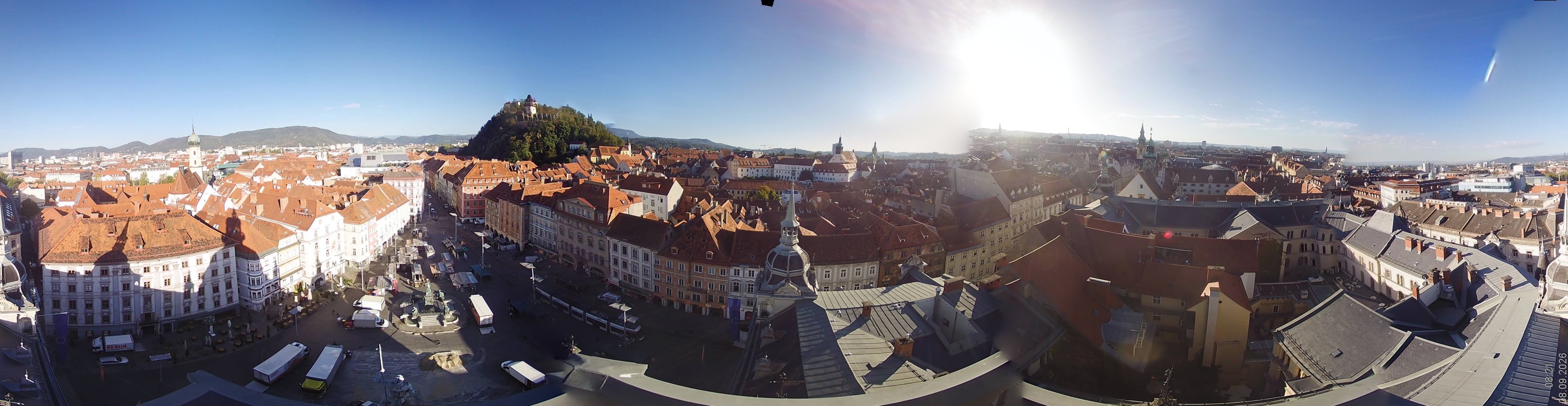 Archiv Foto Webcam Grazer Rathaus