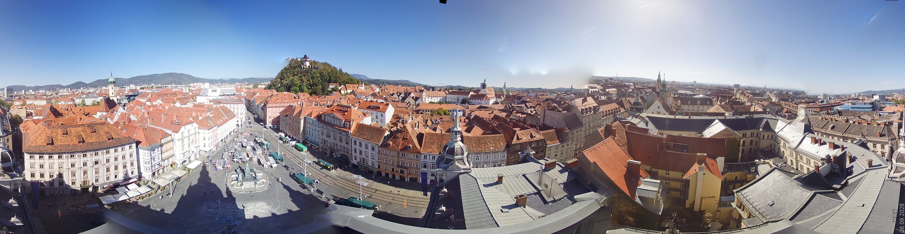 Archiv Foto Webcam Grazer Rathaus
