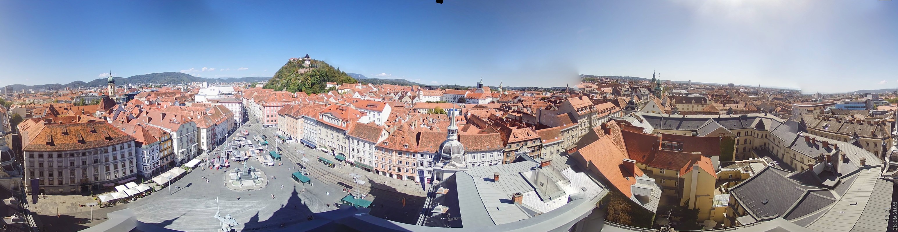 Archiv Foto Webcam Grazer Rathaus