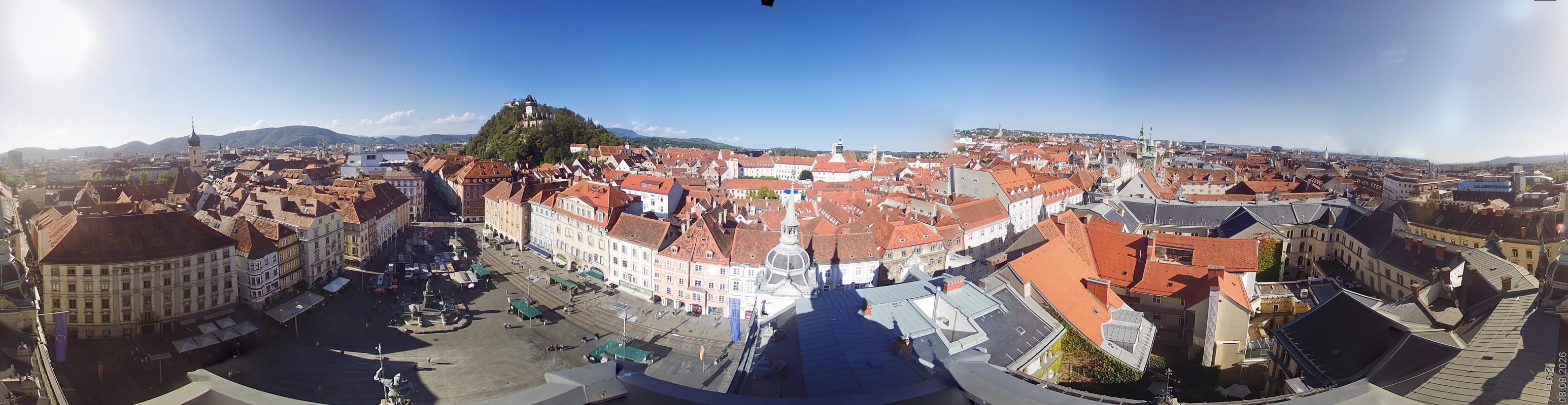 Archiv Foto Webcam Grazer Rathaus