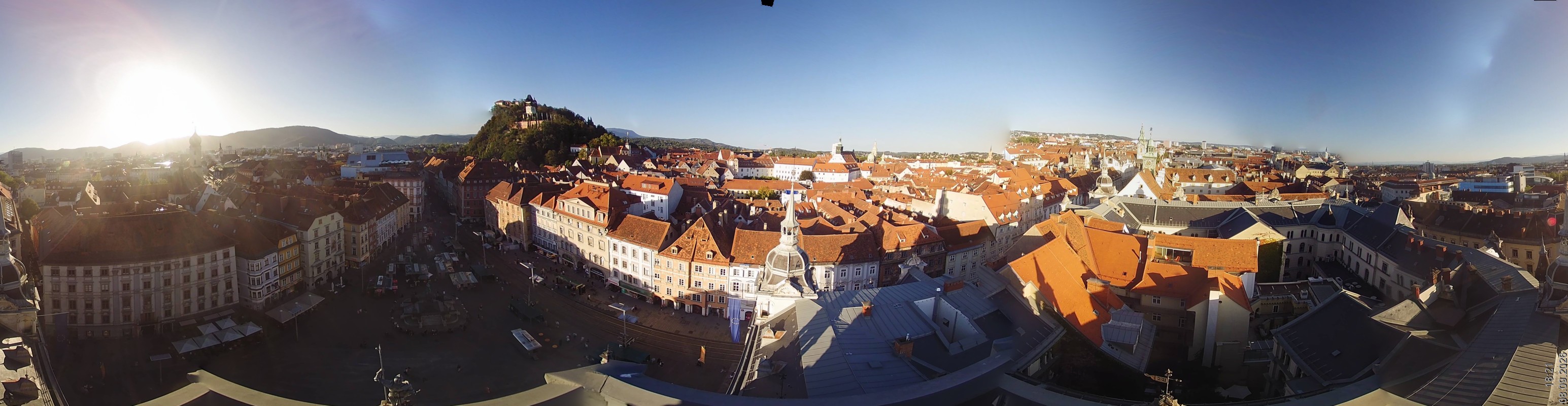 Archiv Foto Webcam Grazer Rathaus