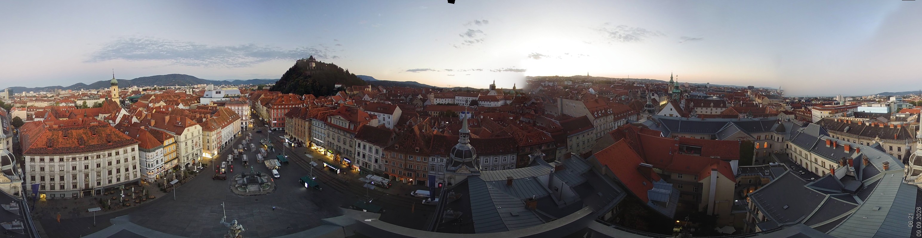Archiv Foto Webcam Grazer Rathaus