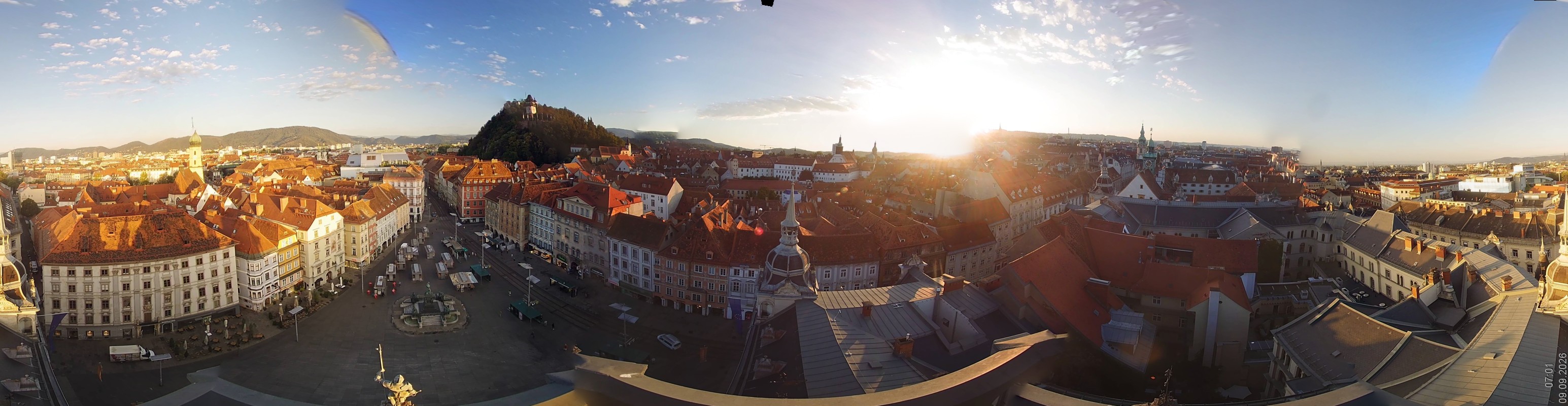Archiv Foto Webcam Grazer Rathaus