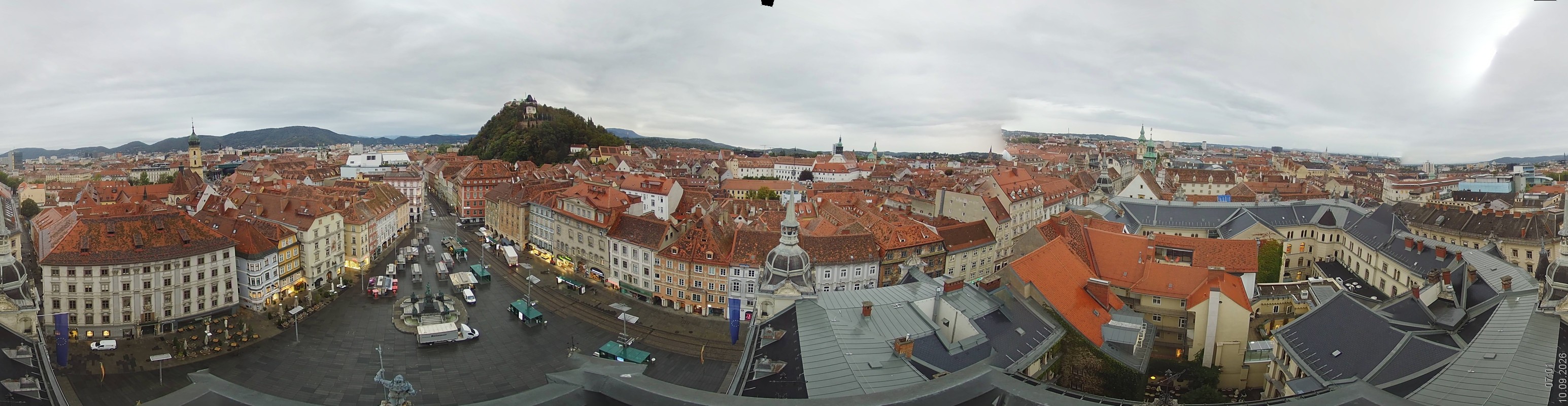 Archiv Foto Webcam Grazer Rathaus