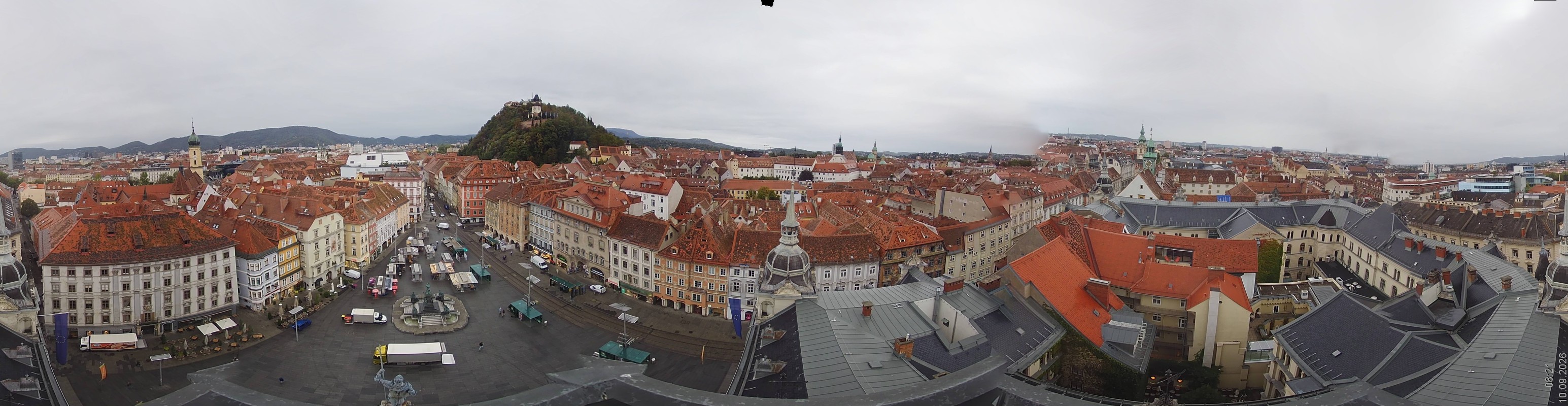 Archiv Foto Webcam Grazer Rathaus
