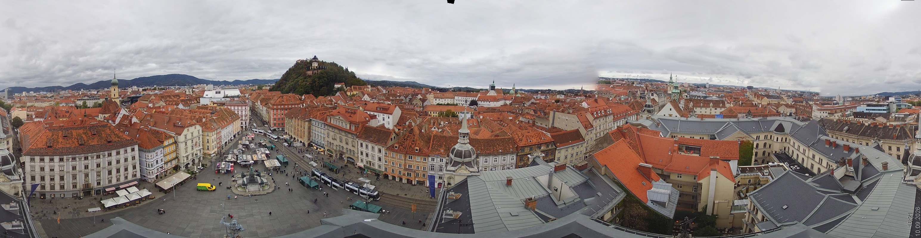 Archiv Foto Webcam Grazer Rathaus