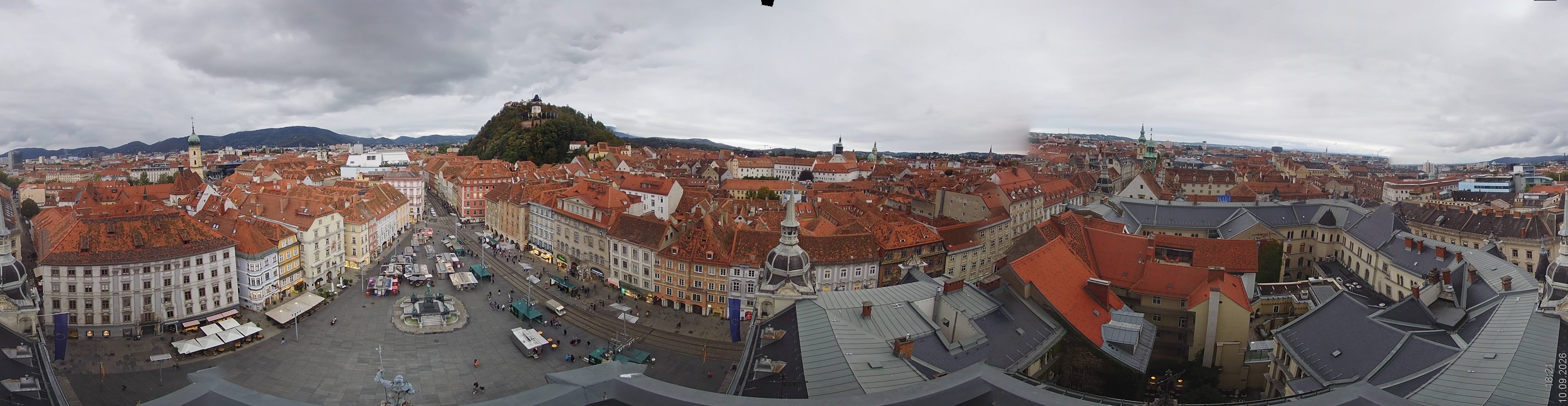 Archiv Foto Webcam Grazer Rathaus