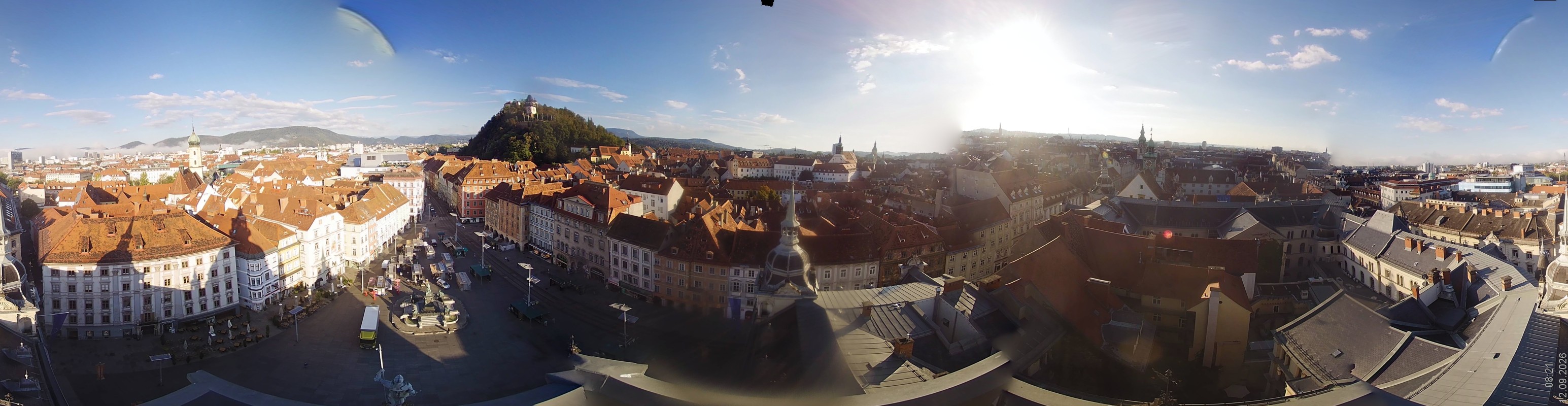 Archiv Foto Webcam Grazer Rathaus