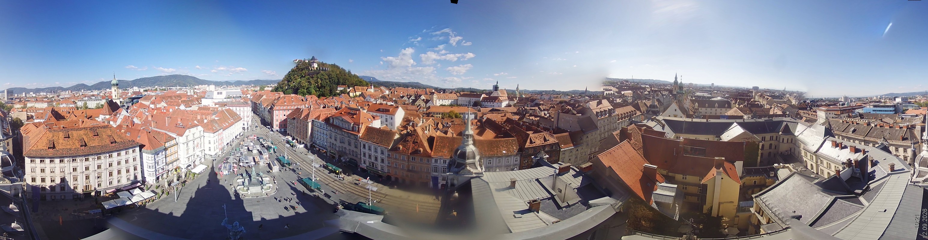 Archiv Foto Webcam Grazer Rathaus