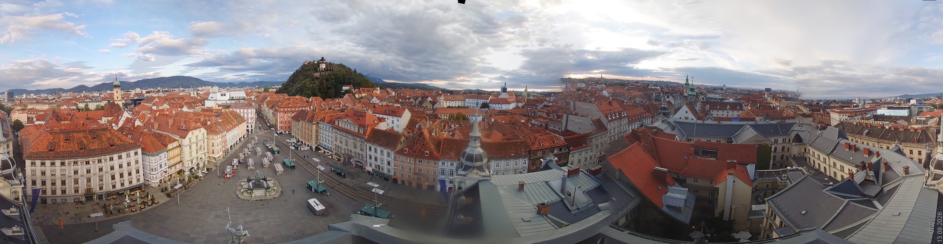 Archiv Foto Webcam Grazer Rathaus