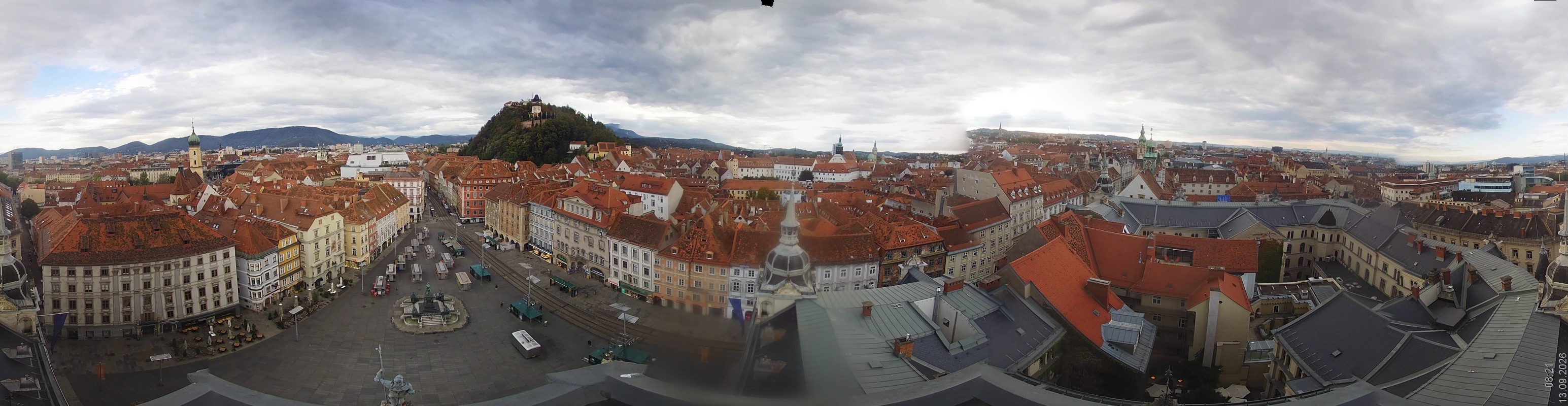 Archiv Foto Webcam Grazer Rathaus