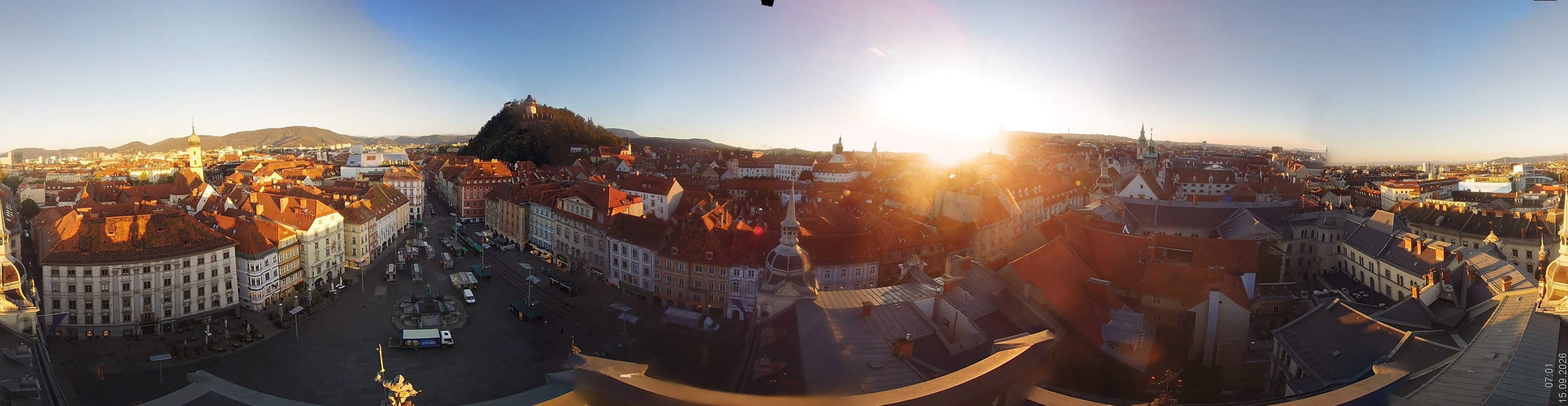 Archiv Foto Webcam Grazer Rathaus