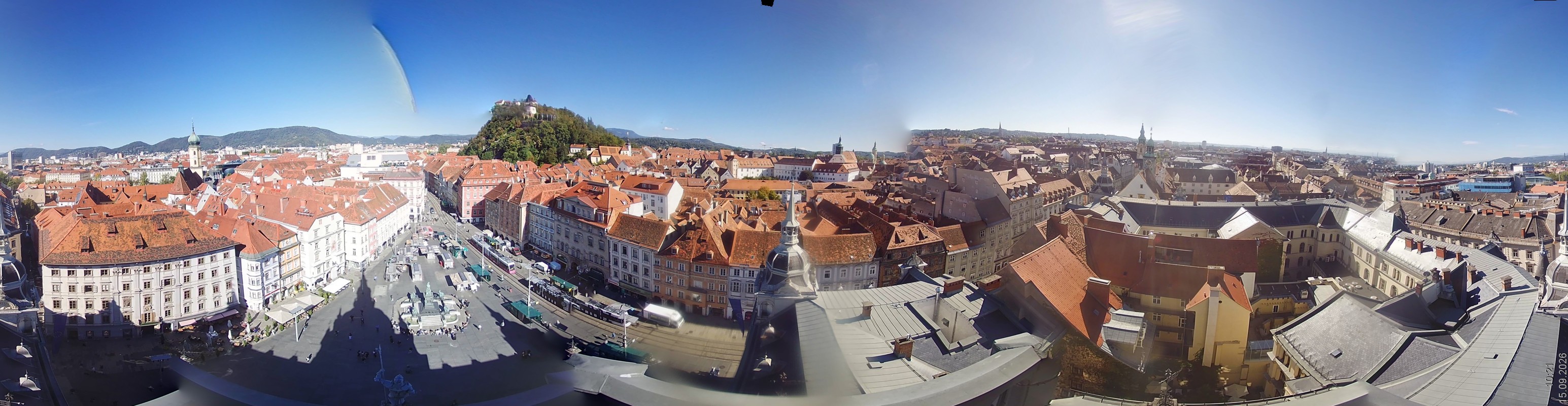 Archiv Foto Webcam Grazer Rathaus