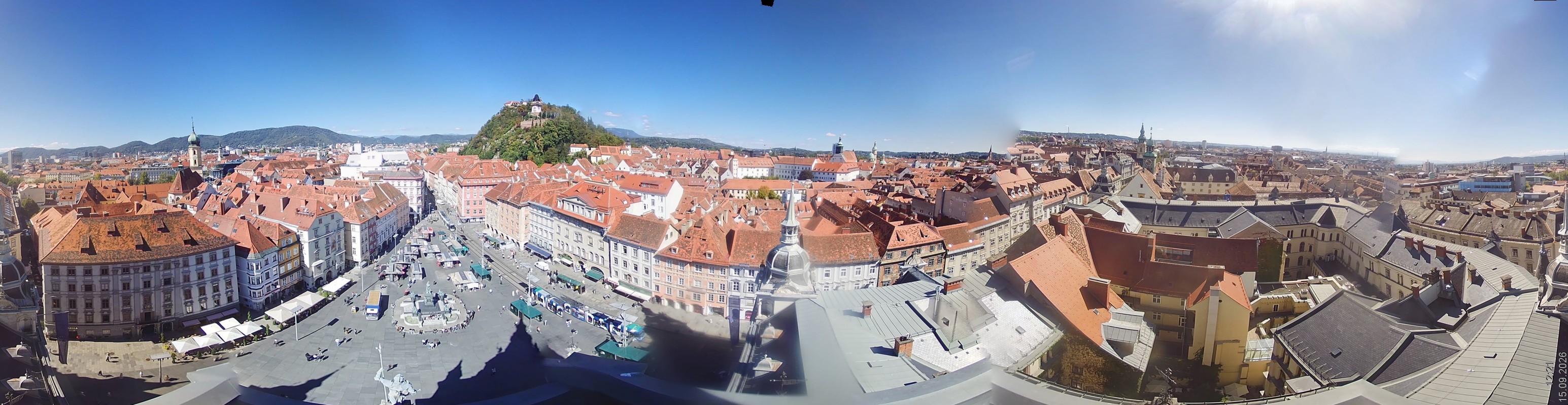 Archiv Foto Webcam Grazer Rathaus