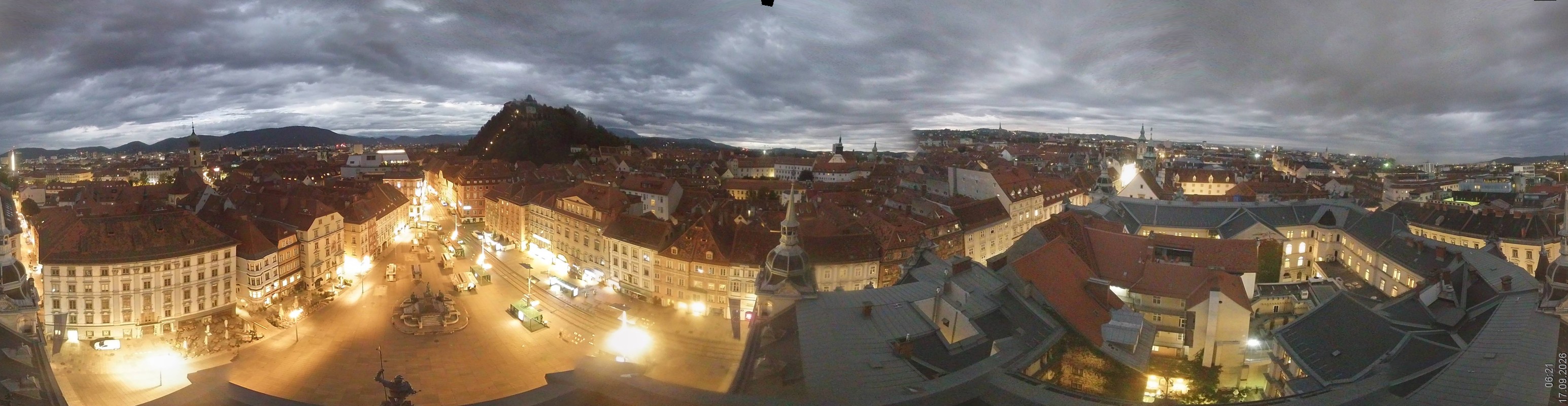 Archiv Foto Webcam Grazer Rathaus