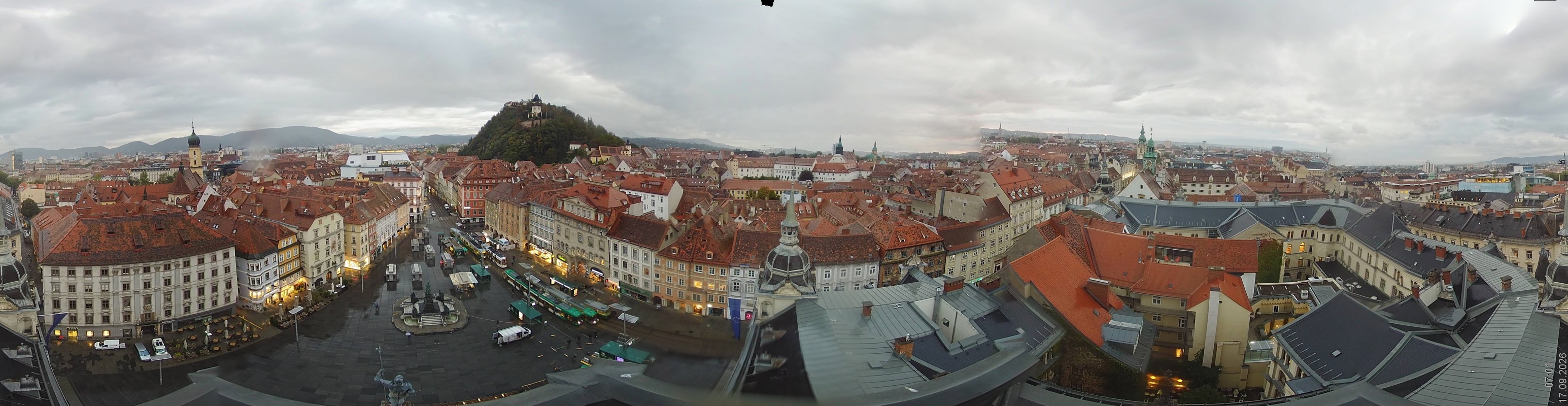 Archiv Foto Webcam Grazer Rathaus