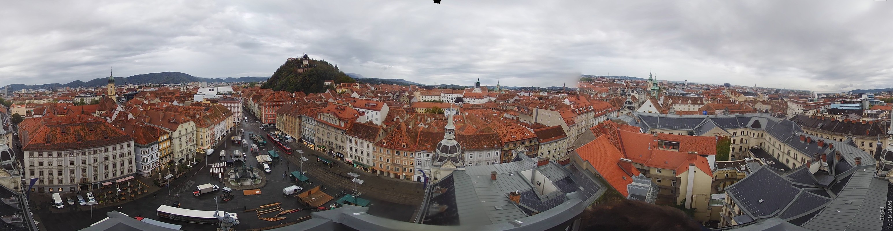 Archiv Foto Webcam Grazer Rathaus