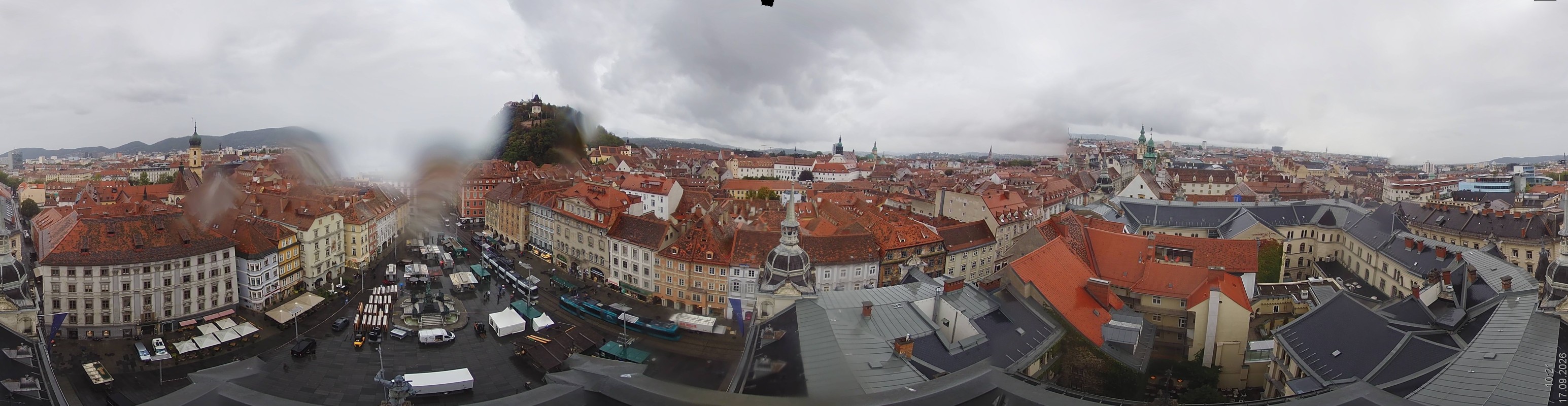 Archiv Foto Webcam Grazer Rathaus
