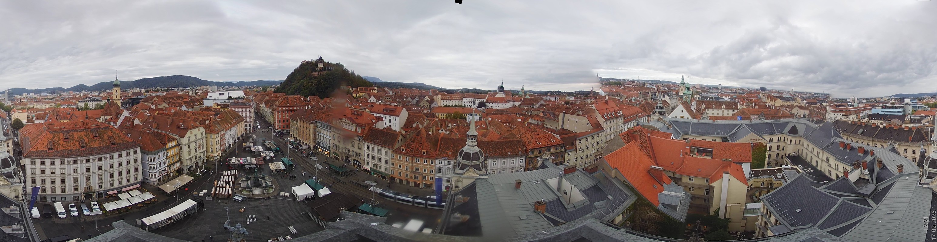 Archiv Foto Webcam Grazer Rathaus