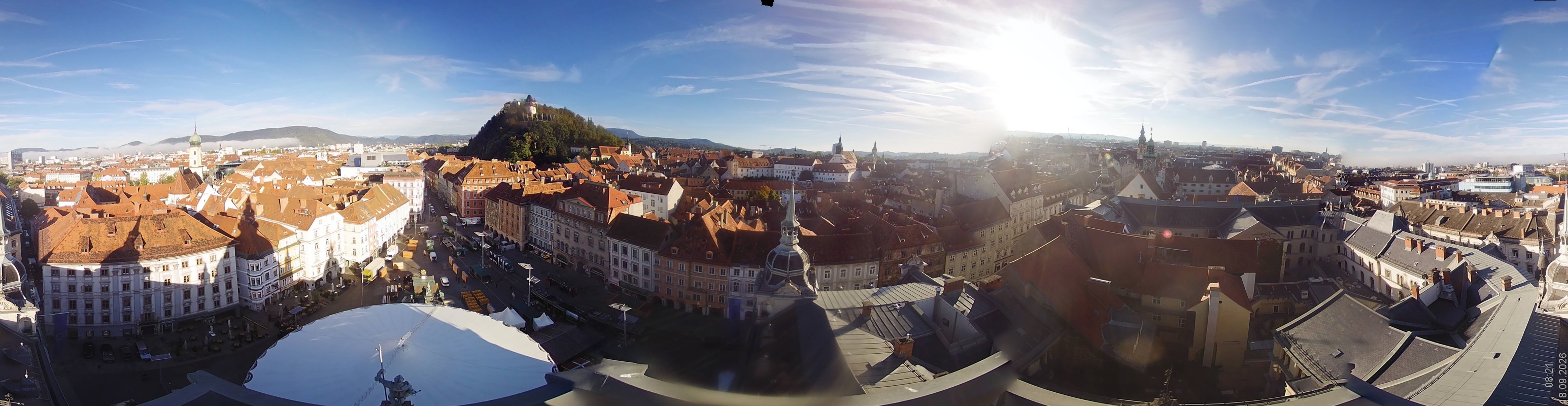 Archiv Foto Webcam Grazer Rathaus