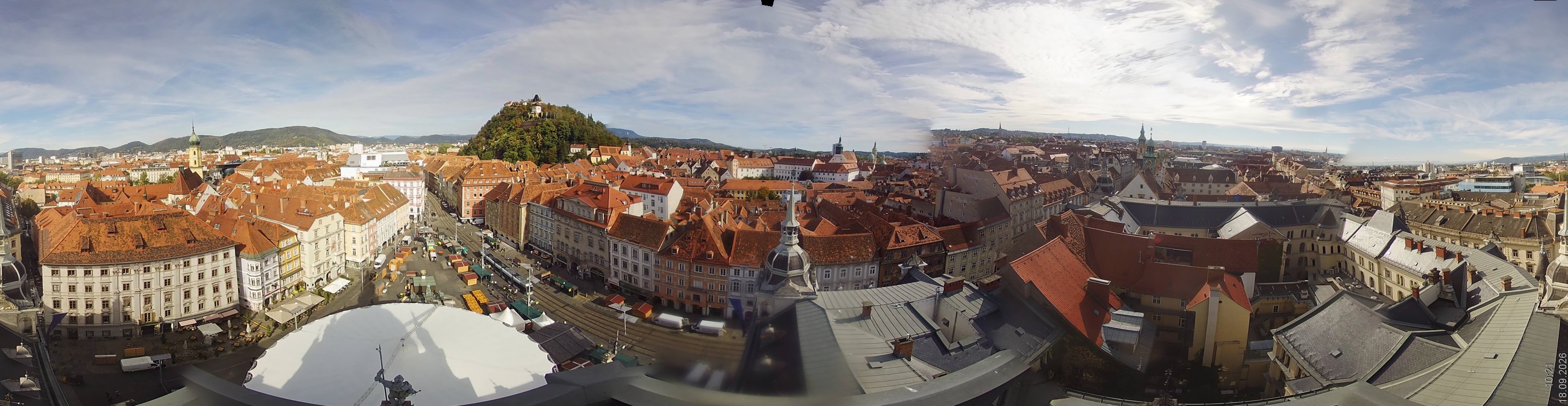 Archiv Foto Webcam Grazer Rathaus