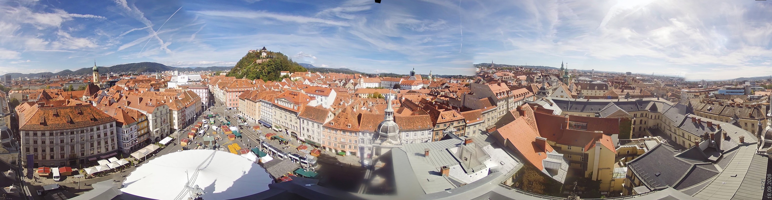 Archiv Foto Webcam Grazer Rathaus