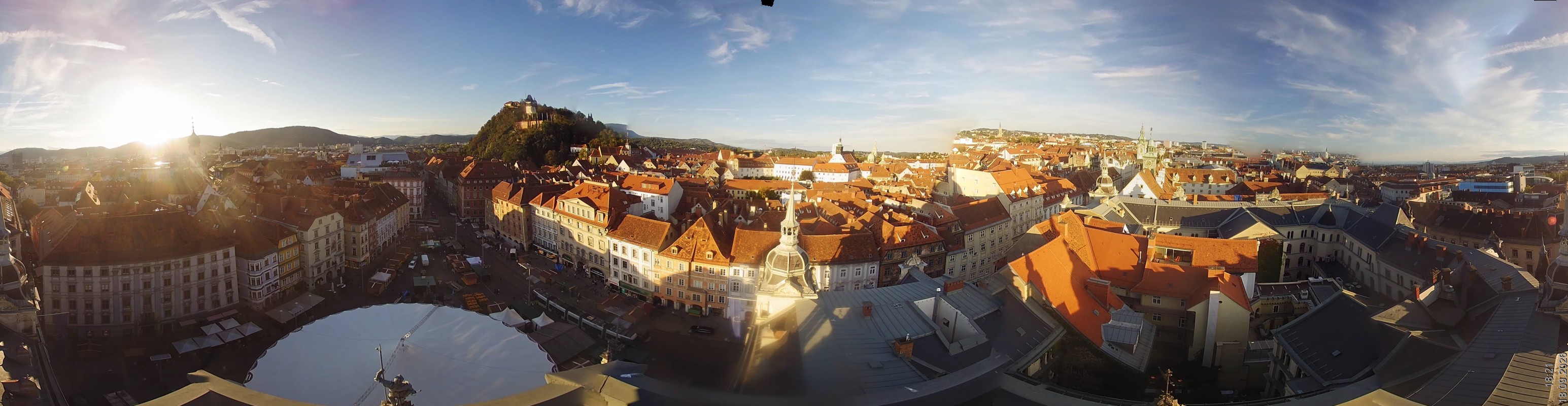 Archiv Foto Webcam Grazer Rathaus