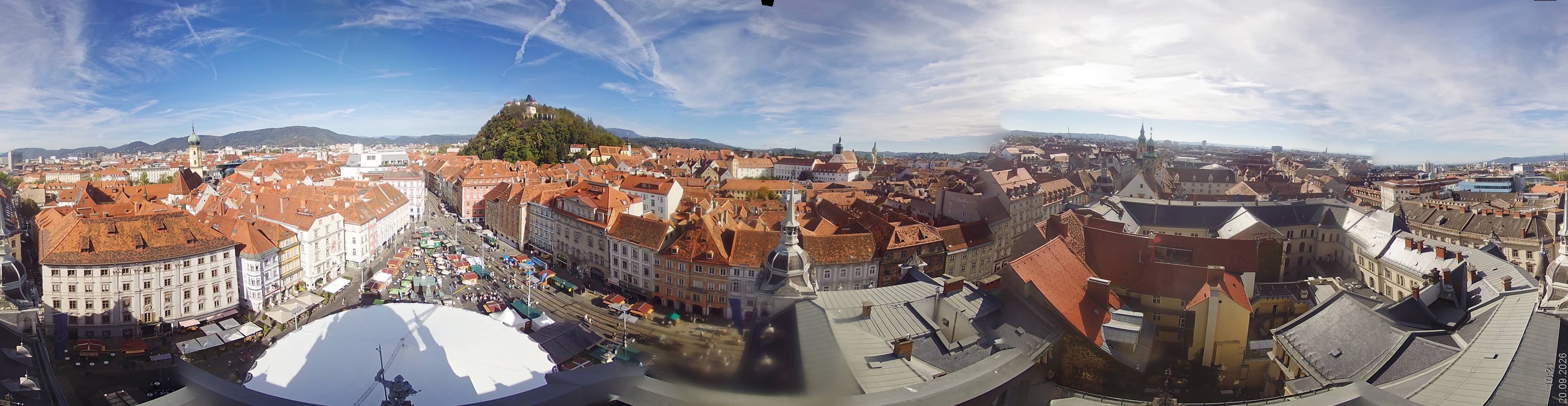 Archiv Foto Webcam Grazer Rathaus