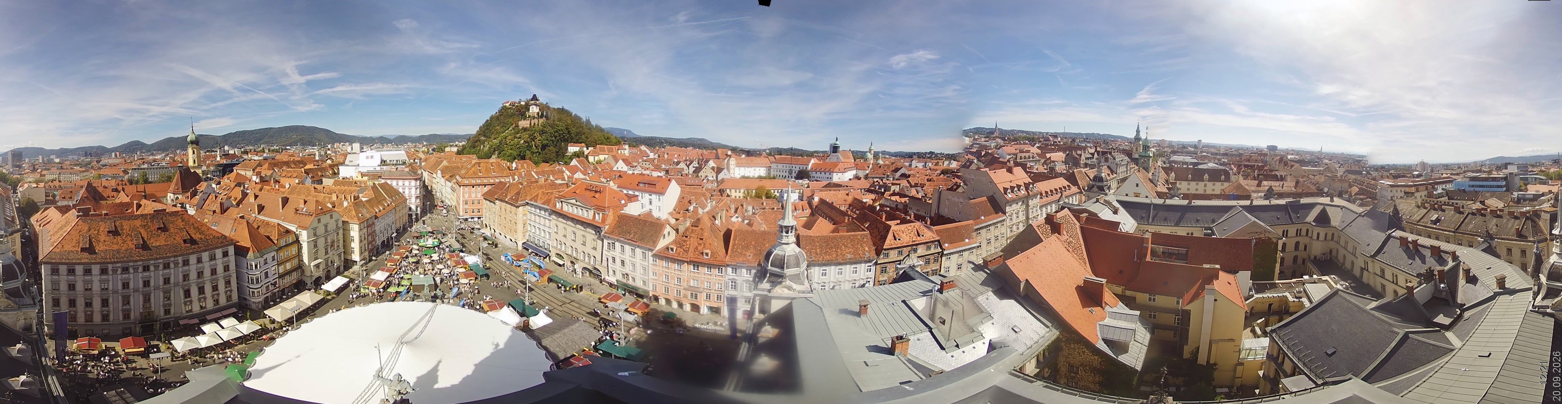 Archiv Foto Webcam Grazer Rathaus