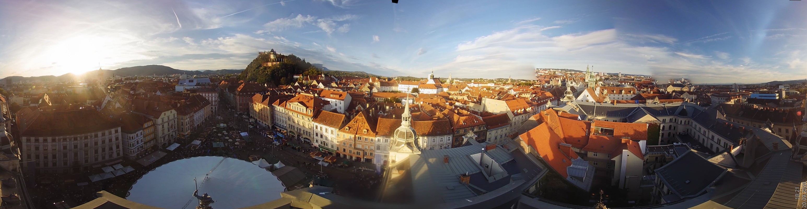 Archiv Foto Webcam Grazer Rathaus