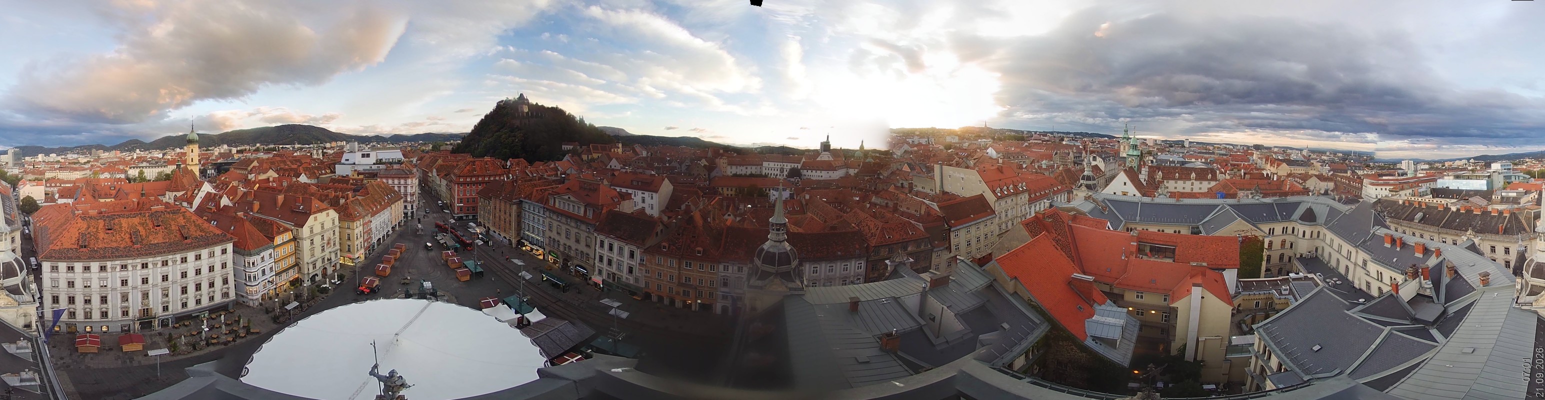 Archiv Foto Webcam Grazer Rathaus