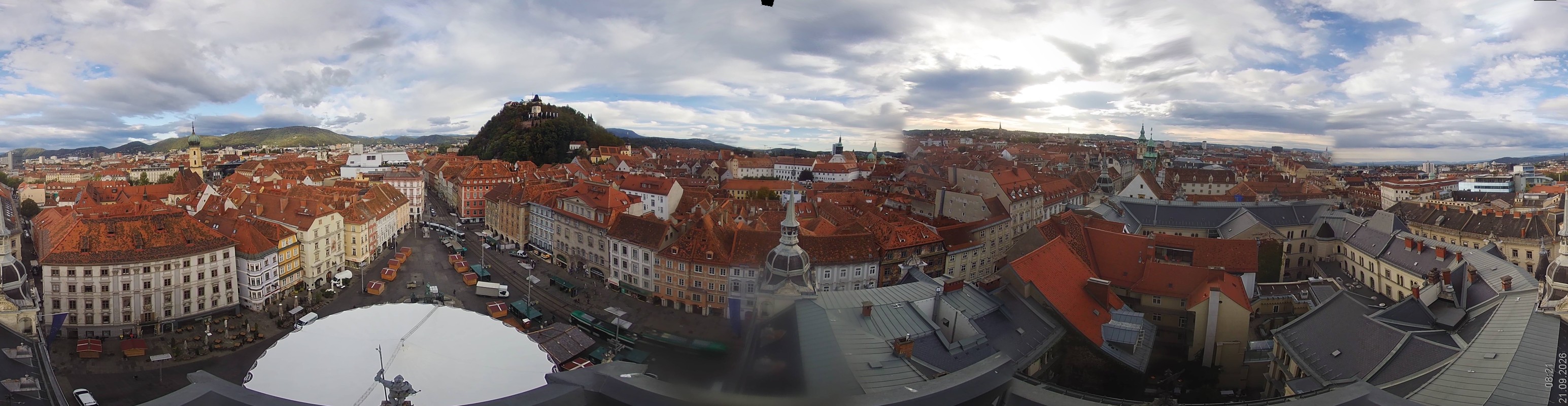 Archiv Foto Webcam Grazer Rathaus