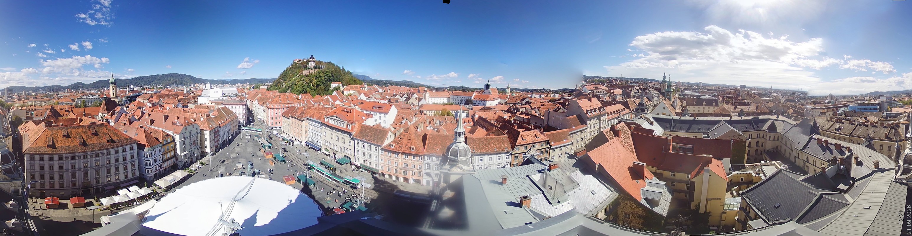 Archiv Foto Webcam Grazer Rathaus
