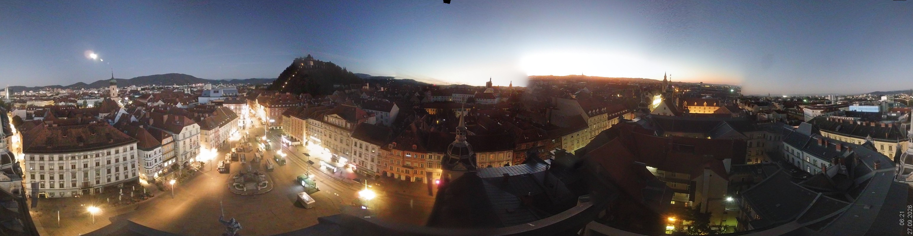 Archiv Foto Webcam Grazer Rathaus