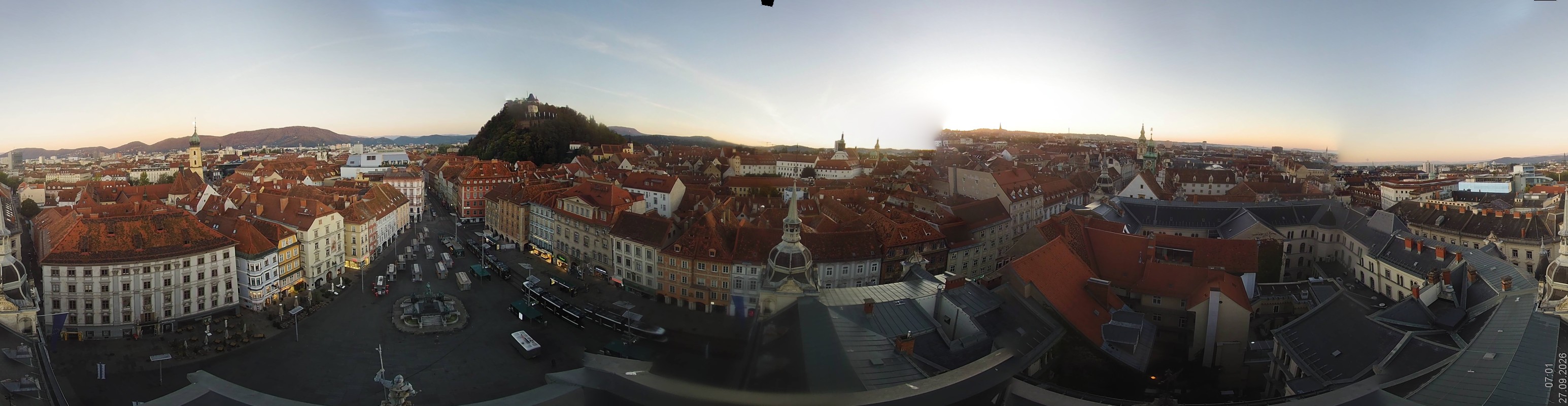 Archiv Foto Webcam Grazer Rathaus