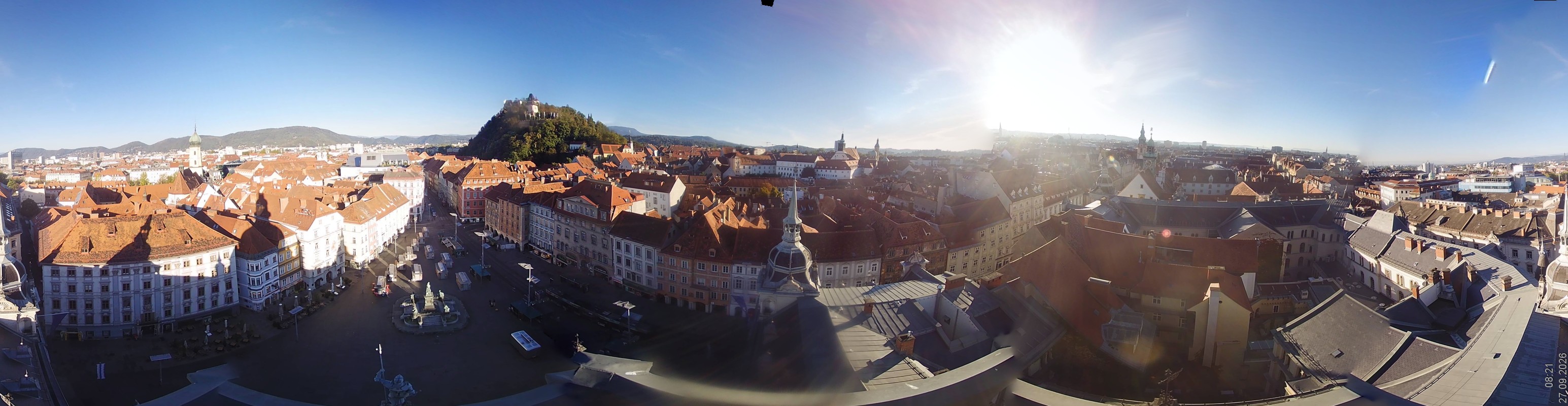 Archiv Foto Webcam Grazer Rathaus